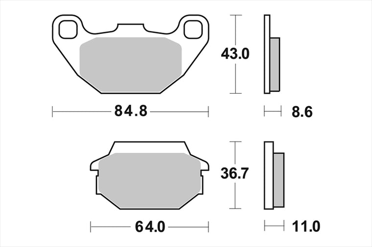 BREMBO SERIE ORO(ブレンボ セリエオロ) | セリエオロ ブレーキパッド XS | 07022XS