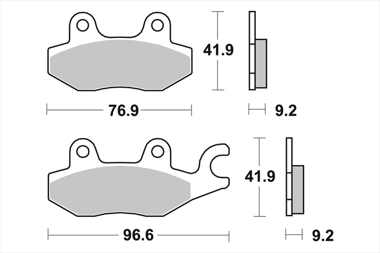BREMBO SERIE ORO(ブレンボ セリエオロ)｜セリエオロ ブレーキパッド XS｜07033XS