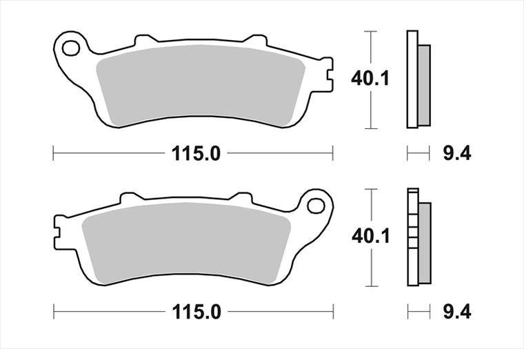 BREMBO SERIE ORO(ブレンボ セリエオロ) | セリエオロ ブレーキパッド XS | 07034XS