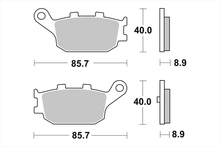 BREMBO SERIE ORO(ブレンボ セリエオロ)｜セリエオロ ブレーキパッド XS｜07053XS