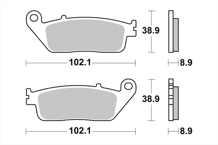 BREMBO SERIE ORO(ブレンボ セリエオロ) | セリエオロ ブレーキパッド XS | 07075XS