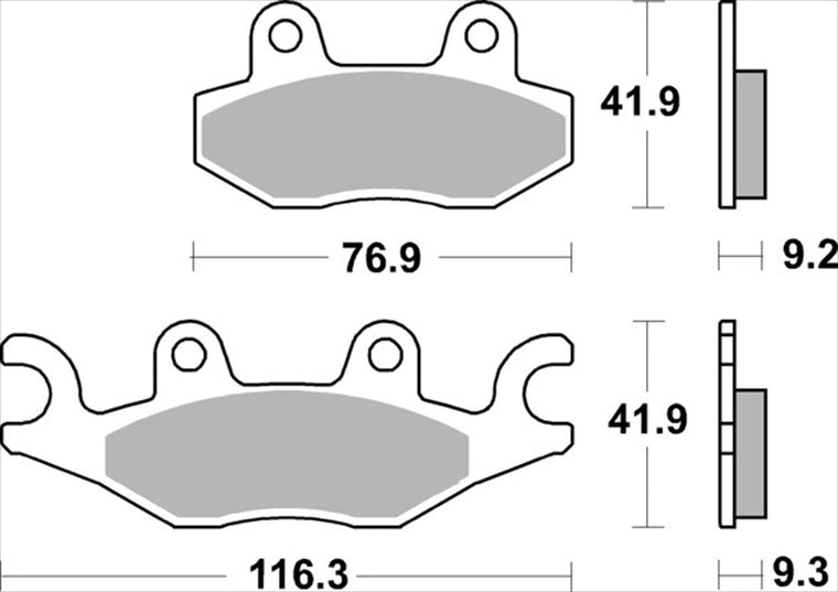 BREMBO SERIE ORO(ブレンボ セリエオロ) | セリエオロ ブレーキパッド XS | 07095XS