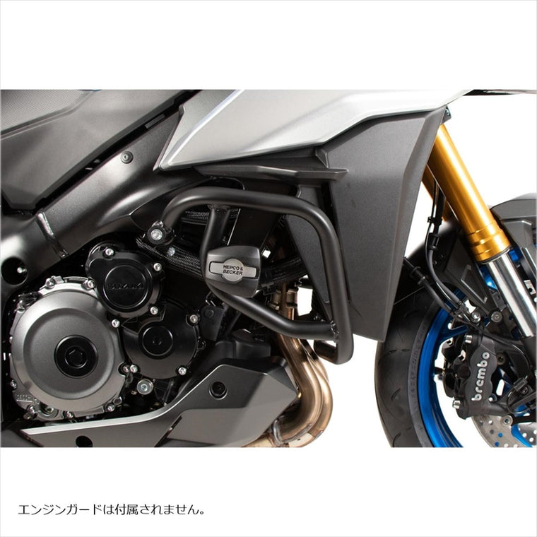 HEPCO&BECKER(ヘプコアンドベッカー) | クラッシュパッド ブラック | 42273552 00 01 | 同社製エンジンガード用 GSX-S1000GX 24-25