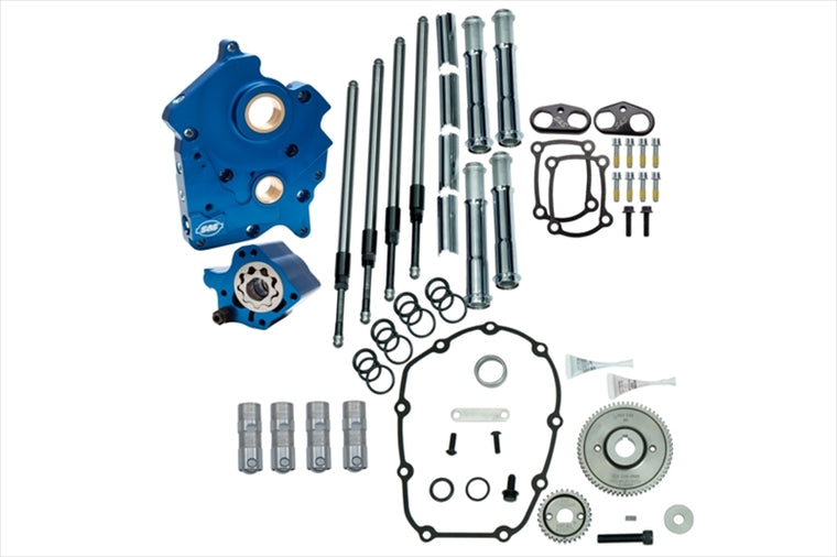 エスアンドエスサイクル | S＆S カムチェストキット/クロームプッシュロッドカバー M8 Oil Cooled/ギアカム用 | 310-1259