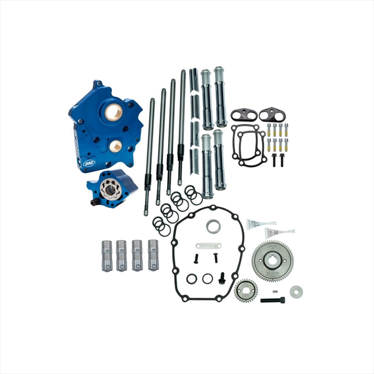 エスアンドエスサイクル | S＆S カムチェストキット/クロームプッシュロッドカバー M8 Water Cooled/ギアカム用 | 310-1261