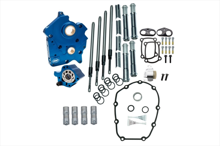 エスアンドエスサイクル | S＆S カムチェストキット/クロームプッシュロッドカバー M8 Oil Cooled/チェーンカム用 | 310-1263