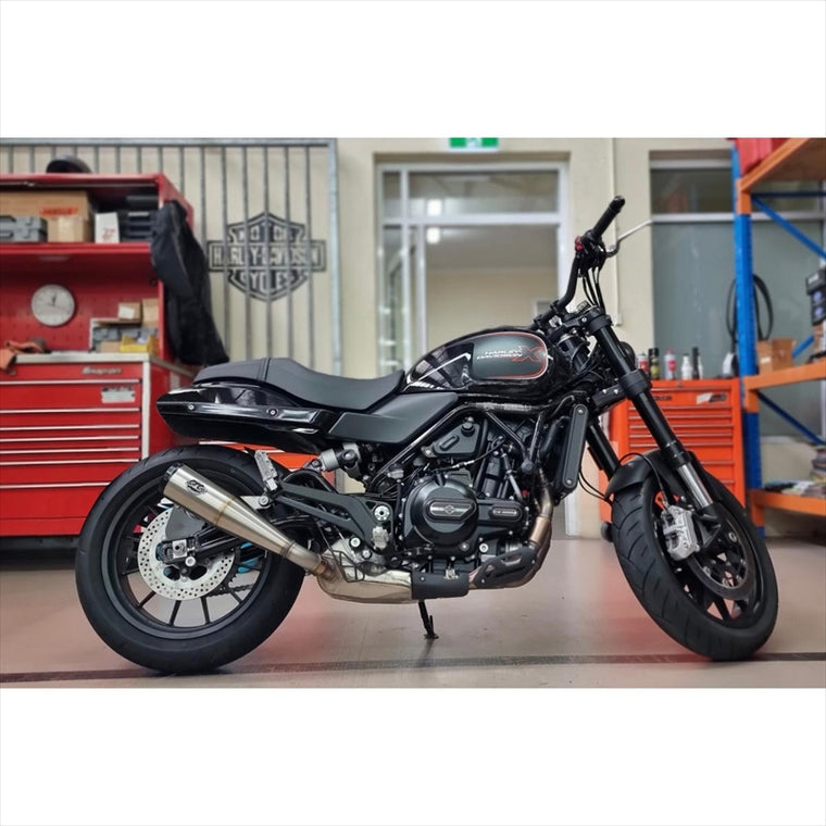 S&S Cycle Inc(エスアンドエスサイクル)GRAND NATIONAL スリップオンマフラー Brashed stainless550-1114