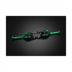 バイカーズ｜レバーセット 可倒式 カーブタイプ グリーン｜Y0356-GRN