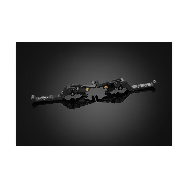 バイカーズ｜レバーセット 可倒式 カーブタイプ グレー｜Y0356-GRY
