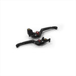 BIKERS(バイカーズ) | レバーセット 可倒式 フラットタイプ ブラック | K0524-BLK | ZX-25R 20-24 Ninja650/Z650 17-25 Z900 18-24