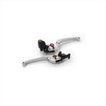 BIKERS(バイカーズ) | レバーセット 可倒式 フラットタイプ シルバー | K0524-SLV | ZX-25R 20-24 Ninja650/Z650 17-25 Z900 18-24