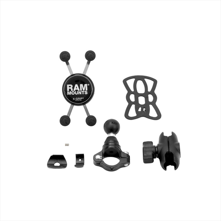 RAM MOUNTS(ラムマウント)Xグリップ S ＆PLOT防振クランプセット ショートアーム 1インチボールRAM-PL7