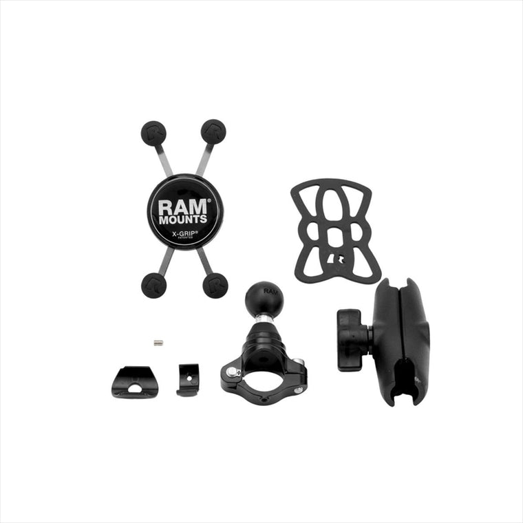 RAM MOUNTS(ラムマウント)Xグリップ S ＆PLOT防振クランプセット 標準アーム 1インチボールRAM-PL8