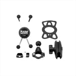 RAM MOUNTS(ラムマウント)Xグリップ M ＆PLOT防振クランプセット 標準アーム 1インチボールRAM-PL10