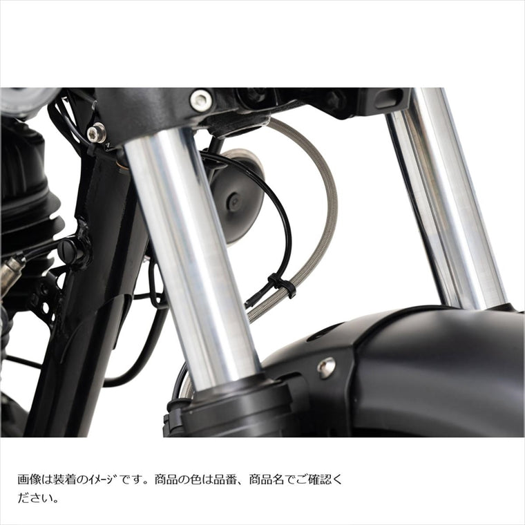 スウェッジラインプロ | Swage-PRO フロントホースキット ステンBLK/クリア GB350 21-23 | BTP0057FS