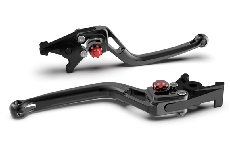 エルエスエル BOWレバー ブラック/レッド RSV 1000Mille/R 00-02 Tuono