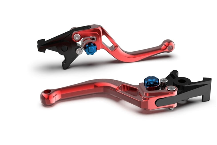 エルエスエル｜BOWショートレバー レッド/ブルー RSV 1000Mille/R 00-02 Tuono/Factory 02-03 M900ie99-02｜200BSL13RTBL
