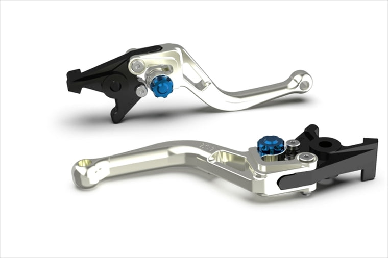 エルエスエル｜BOWショートレバー シルバー/ブルー RSV 1000Mille/R 00-02 Tuono/Factory 02-03 M900ie99-02｜200BSR13SIBL