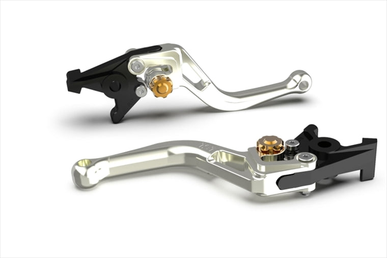 エルエスエル｜BOWショートレバー シルバー/ゴールド RSV 1000Mille/R 00-02 Tuono/Factory 02-03 M900ie99-02｜200BSR13SIGO