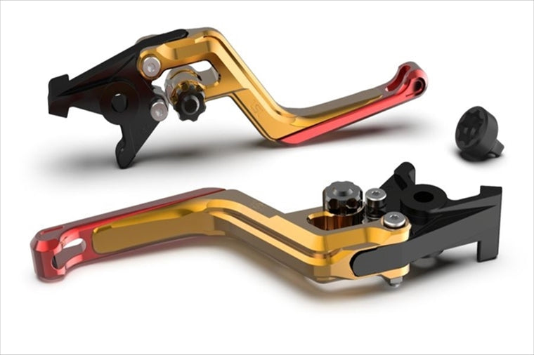 エルエスエル｜ERGレバー ゴルド/BK/レッド RSV 1000Mille/R 00-02 Tuono/Factory 02-03 M900ie99-02｜200EL13GOSWRT