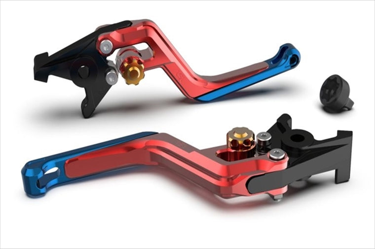 エルエスエル｜ERGレバー レッド/ゴルド/ブルー RSV 1000Mille/R 00-02 Tuono/Factory 02-03 M900ie99-02｜200EL13RTGOBL