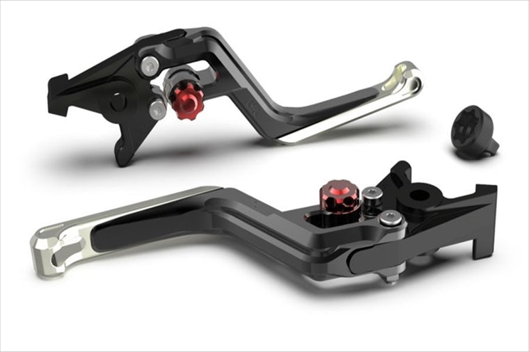 エルエスエル｜ERGレバー BK/レッド/シルバ RSV 1000Mille/R 00-02 Tuono/Factory 02-03 M900ie99-02｜200EL13SWRTSI