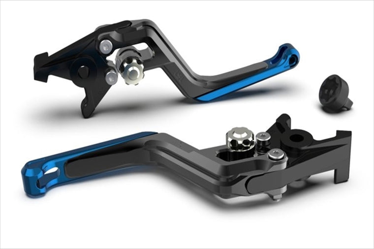 エルエスエル｜ERGレバー BK/シルバ/ブルー RSV 1000Mille/R 00-02 Tuono/Factory 02-03 M900ie99-02｜200EL13SWSIBL