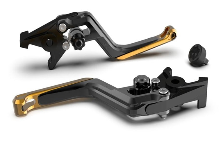 エルエスエル｜ERGレバー BK/BK/ゴルド RSV 1000Mille/R 00-02 Tuono/Factory 02-03 M900ie99-02｜200EL13SWSWGO