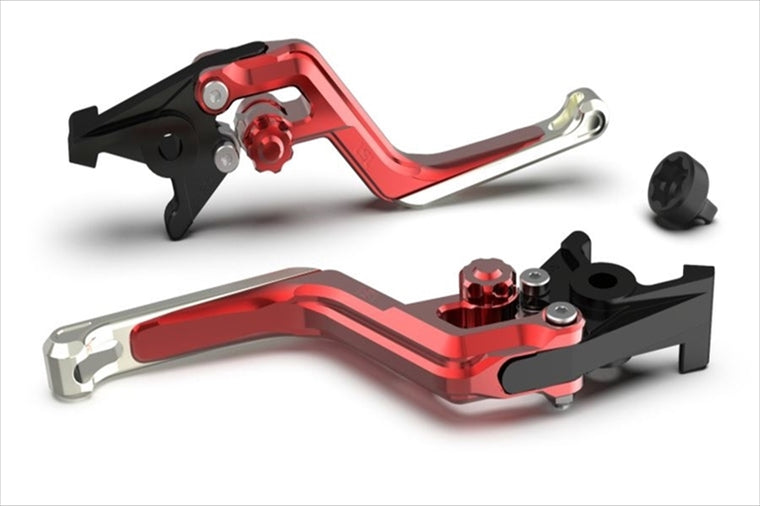 エルエスエル｜ERGレバー レッド/レッド/シルバ RSV 1000Mille/R 00-02 Tuono/Factory 02-03 M900ie99-02｜200ER13RTRTSI