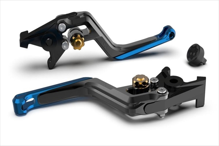 エルエスエル｜ERGレバー BK/ゴルド/ブルー RSV 1000Mille/R 00-02 Tuono/Factory 02-03 M900ie99-02｜200ER13SWGOBL