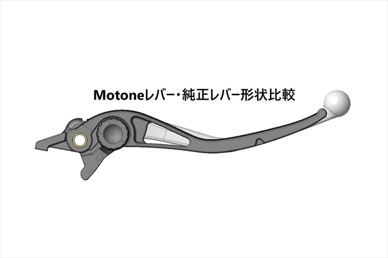 MOTONE CUSTOMS(モートーン)｜レバーセット PIKE アルミ ブラック｜LVR001