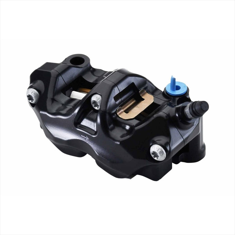 ブレンボ｜484 cafe racer ラジアル CNC 4P キャリパー ブラックアルマイト レッドロゴ 右｜120.B473.21
