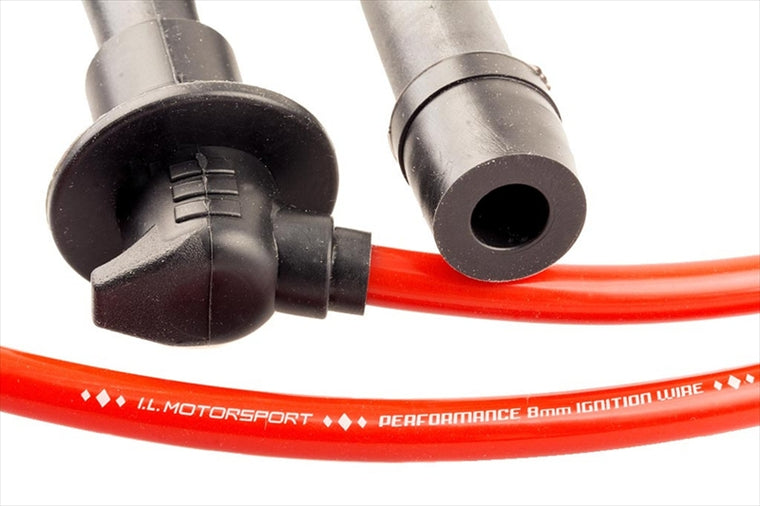 I.L.Motorsport(アイエルモータースポーツ)プラグコード 8mm レッドNAB-5146