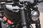 MOTONE CUSTOMS(モートーン)｜フォークシュラウド ウインカーステーセット SPATZ M8用｜MMU616+MMU596