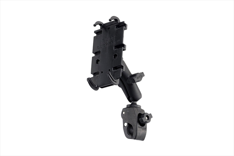 RAM MOUNTS(ラムマウント)｜クイックグリップ クレイドルホルダー M 1インチボール付キ＆タフクロー S セット 標準アーム 1インチボール｜RAM-PL11