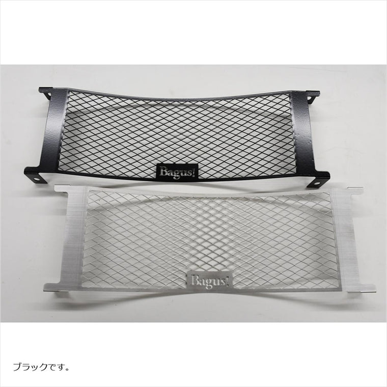 バグースモーターサイクル｜オイルクーラーコアガードパウダーコート半艶ブラック仕様｜BG-OCCG-A-SUSBK