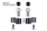 マジカルレーシング｜NK1ミラーT7エルボロングBLK 正10mm/正10mm 綾織｜A01-TWNK-R7011