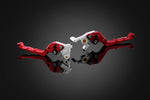 BIKERS(バイカーズ)｜レバーセット 可倒式 カーブタイプ レッド｜H1041-RED