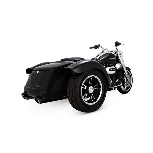 VANCE&HINES(バンスアンドハインズ) | TwinSlash ツインスラッシュ スリップオン ブラック マフラー | 1801-1838 | ROAD GLIDE 3 FLTRT/FREEWHEELER FLRT