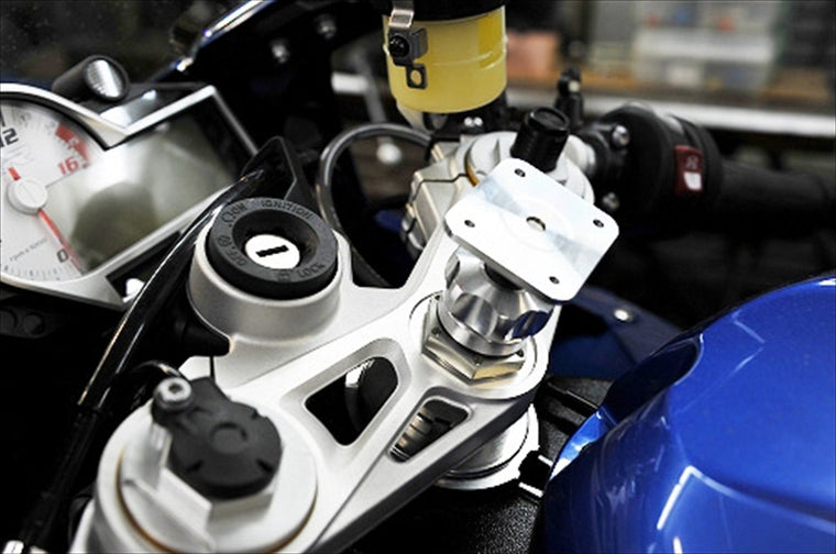 アエラ｜AELLA ナビステー(S1000RR 19) ホワイト ステムタイプ スマートライドモニター用｜AE-77019A-SH4-WT