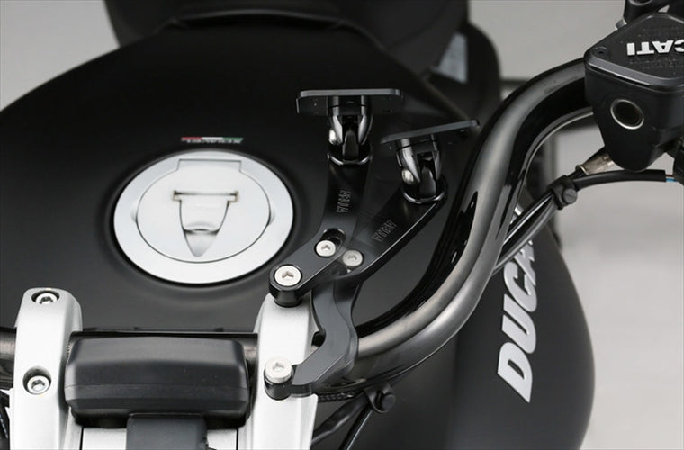 アエラ｜AELLA ナビステー(XDIAVEL) ブラック ヒンジタイプ スマートライドモニター用｜AE-77018-SH4-BK