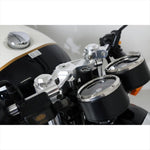 アエラ｜AELLA ハンドル・トップブリッジキット ホワイト Royalenfield CONTINENTAL GT 650｜AE-50007-WT