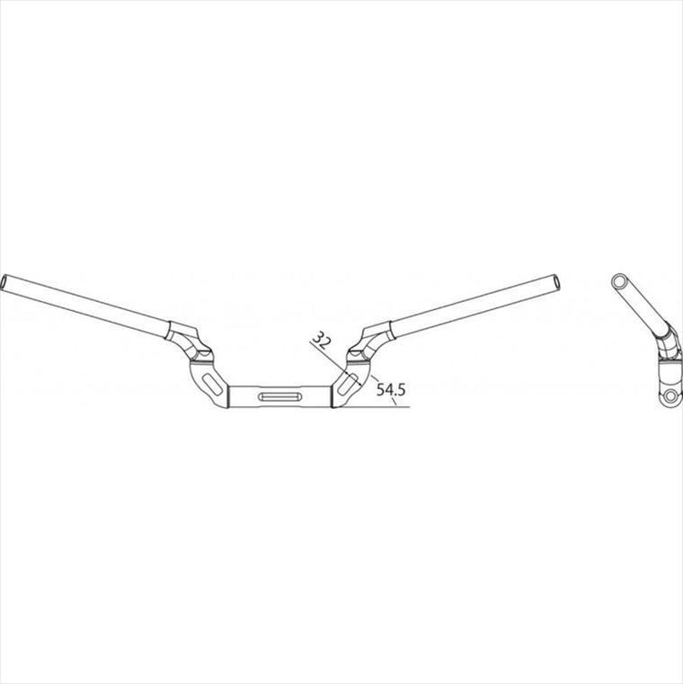 アエラ｜AELLA アルミ削り出し汎用可変ハンドル TYPE-2:ポリッシュ 汎用｜AE-27066-PO