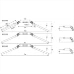 アエラ｜AELLA アルミ削り出し汎用可変ハンドル TYPE-2:ホワイト 汎用｜AE-27066-WT