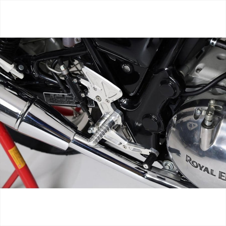 アエラ｜AELLA ライディングステップキット ポリッシュ Royalenfield CONTINENTAL GT 650｜AE-10107-PO