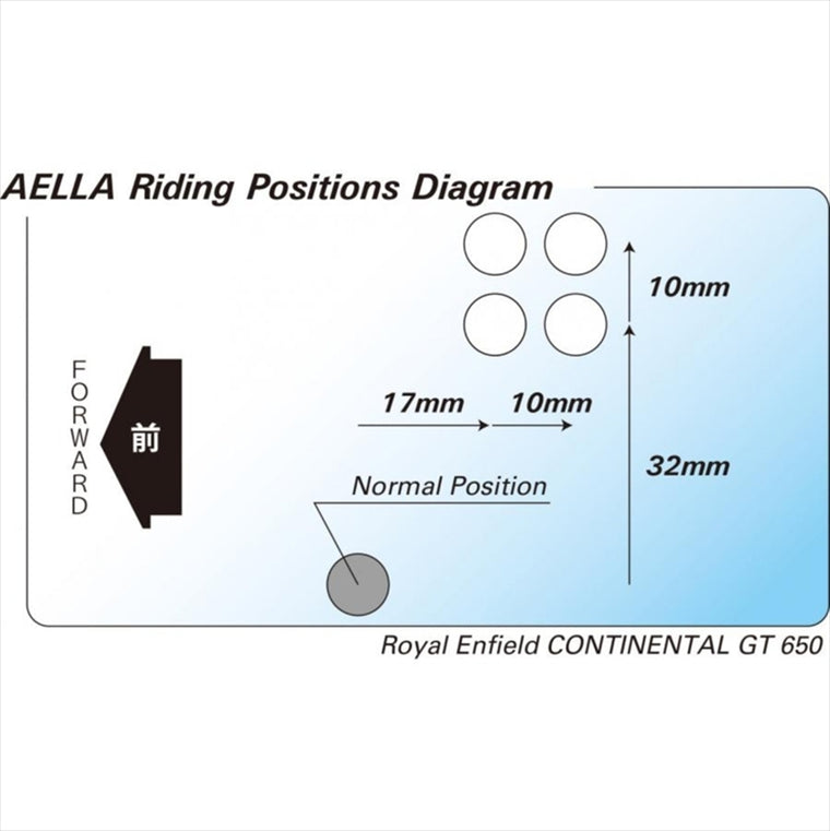 アエラ｜AELLA ライディングステップキット ポリッシュ Royalenfield CONTINENTAL GT 650｜AE-10107-PO