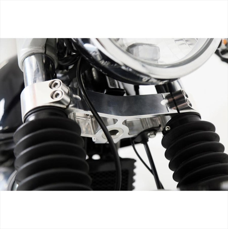 アエラ｜AELLA ハンドル・トップブリッジ・ステムキット ホワイト Royalenfield CONTINENTAL GT 650｜AE-50008-WT