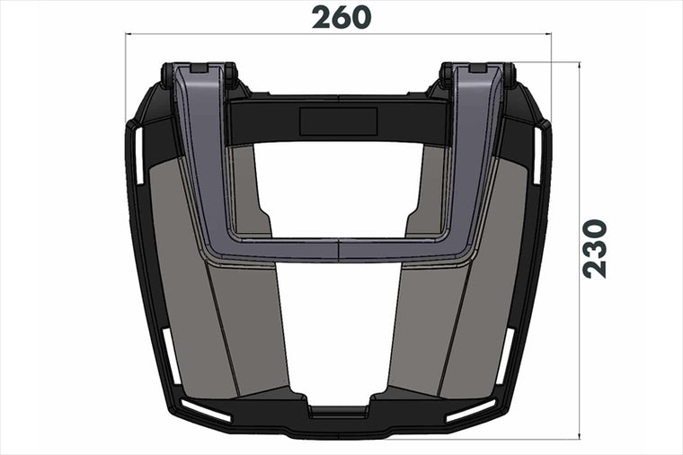 HEPCO&BECKER(ヘプコアンドベッカー) | トップケースキャリア イージーラック ブラック | 6619547 01 01 | CB650R/E-Clutch 24-25