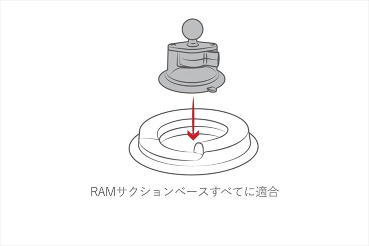 ラムマウント｜サクションベース用 ダッシュボードフリクションウエイトベース RAP-279B｜RAP-279B
