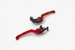 BIKERS(バイカーズ)｜レバーセット 可倒式 フラットタイプ レッド｜Y0537-RED